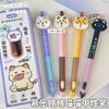 Канцелярские товары Kawaii Немного Мяу Нажми Гелевая ручка Милая Забавная 0.5 Быстросохнущая Студент Положительная осанка Чистка Подпись Прекрасная