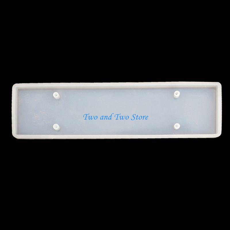 HX6F Silicone Molds for Resin Rectangle Doorplate Epoxy Crystal Mold DIY Tablet Pendant Door Hanging Welcome Sign Plate Craft