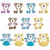 Bear Costume Set Ears Tail Bowtie Nose Tutu Glove Animal Fancy Costume Kit Accessories for Kids Halloween Cosplays Props