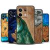 Гибридный чехол из дерева и смолы для Xiaomi Redmi Note 13 Pro Plus Note 12 11 9 10 11S 10S 12S Redmi 13C 10C 12C