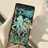 Океанский Чехол с Осьминогом в Эстетичном Стиле Для Samsung Galaxy S25 Ultra S21 S22 S23 S24 Ultra S9 S10 Plus S20 FE S24 FE Задняя Крышка