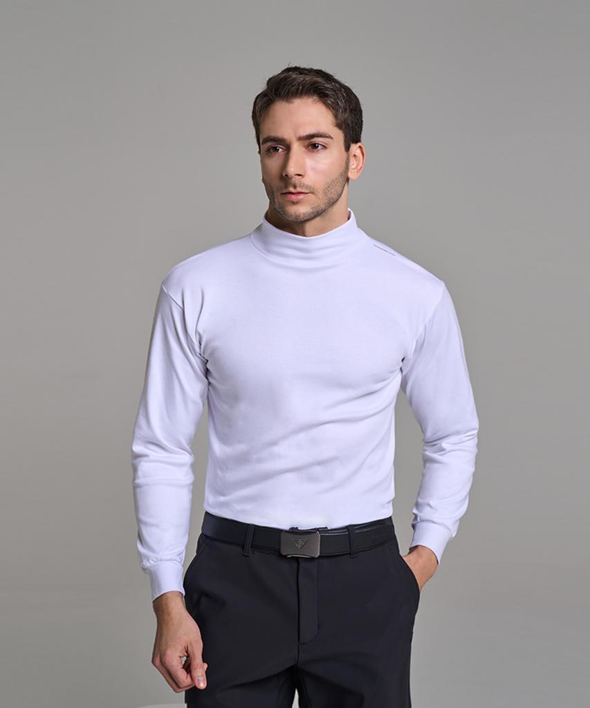 DOWNBLOW Men'S Sports Golf Wear Half-Neck Mock Turtleneck T-Shirt Dbc 6510M