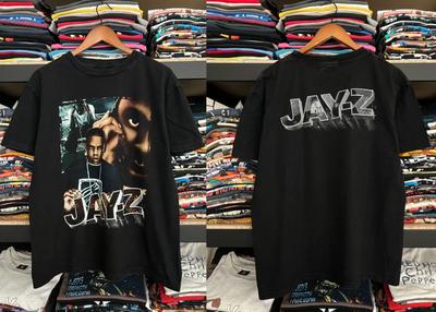 Винтажная черная футболка Jay-Z 90-х, рэп-бутлег, хип-хоп, стритвир, музыкальная графическая футболка