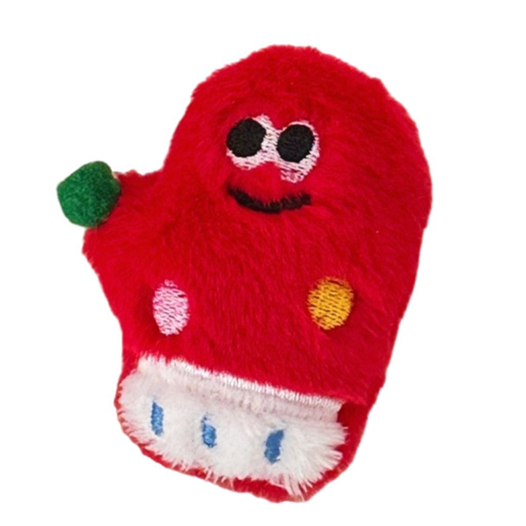 Festival Plush Christmas Theme Brooch Pin Lovely Soft Padded Plush Brooch Pin for Holiday Outfits Bag Clothes Decors