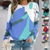 2025 Autumn and Winter New Fashion Round Neck Long Sleeve Printed Elegant Casual Loose Hoodie