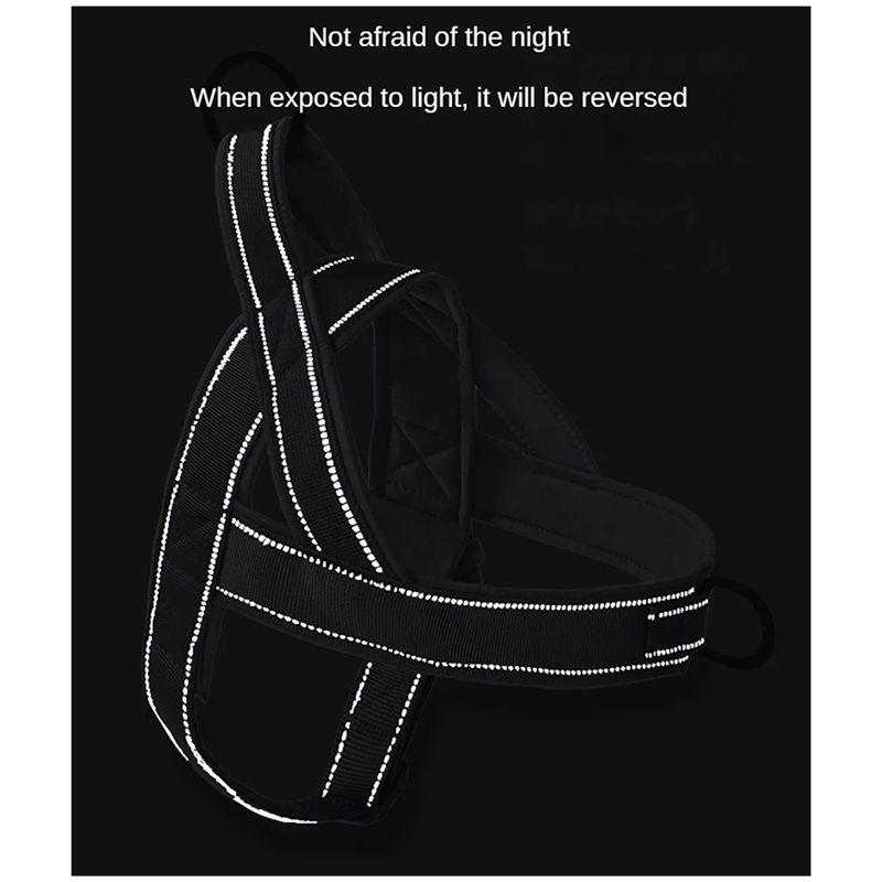 M-Современный-Нейлоновый Прочный Собачий Шлейф Без Тяги Шлейф для Питомца С Ручкой Светоотражающий Тренировочный Шлейф Для Маленьких Средних Больших Собак