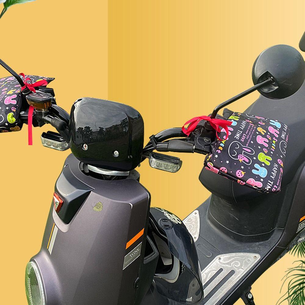 Ветрозащитные мотоциклетные перчатки на руль, утолщенные накладки на ручки, грелки для рук, теплые варежки, лето