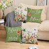 Весенняя и летняя наволочка с принтом цветов и птиц Современная простая декоративная наволочка для диванной подушки для гостиной Подушка для спальни