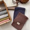 Autumn and Winter Scarf Women's New Solid Color Versatile Piercing Cross Warm Wool Knitted Scarf Small Scarf