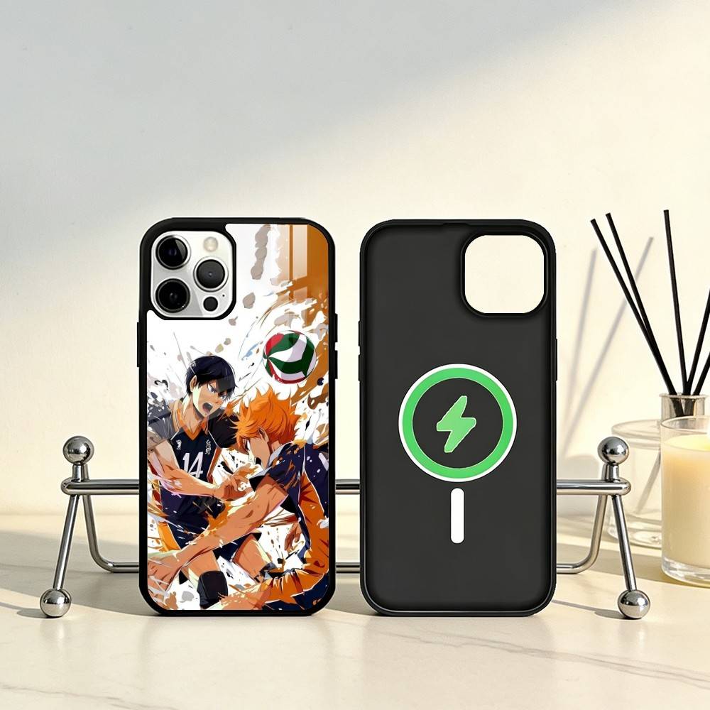 E-Epic Volleyball Haikyuu Phone Case For iPhone17,16,15,14,13,12,11 Plus,Pro Max Magnetic For Magsafe Wireless Charging