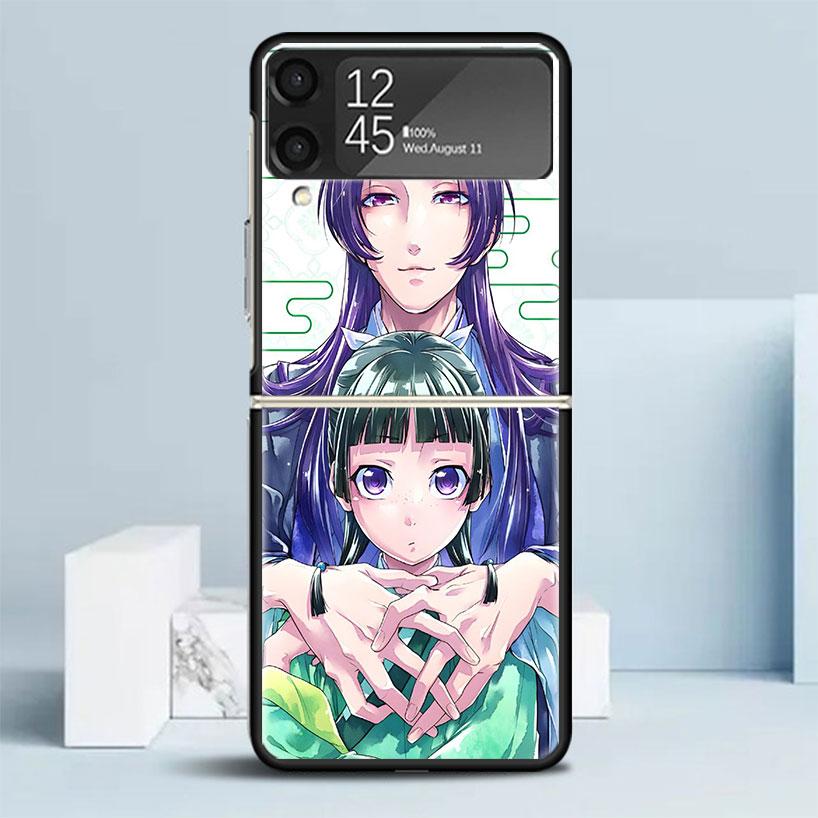 A-Apothecary D-Diaries Аниме Черная Обложка для Чехла Телефона Samsung Galaxy Z Flip 7 6 5 4 3 5G Flip7 Flip6 Flip5 Flip4 Flip3 Узор