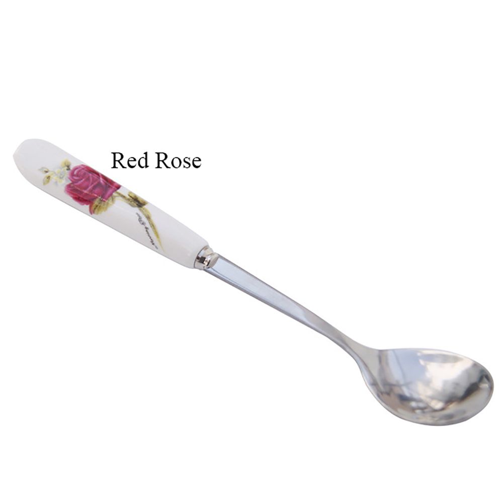 Бытовая керамика Розы Цветы Десертная ложка Чайная ложка Кухня и столовая Кофейная ложка