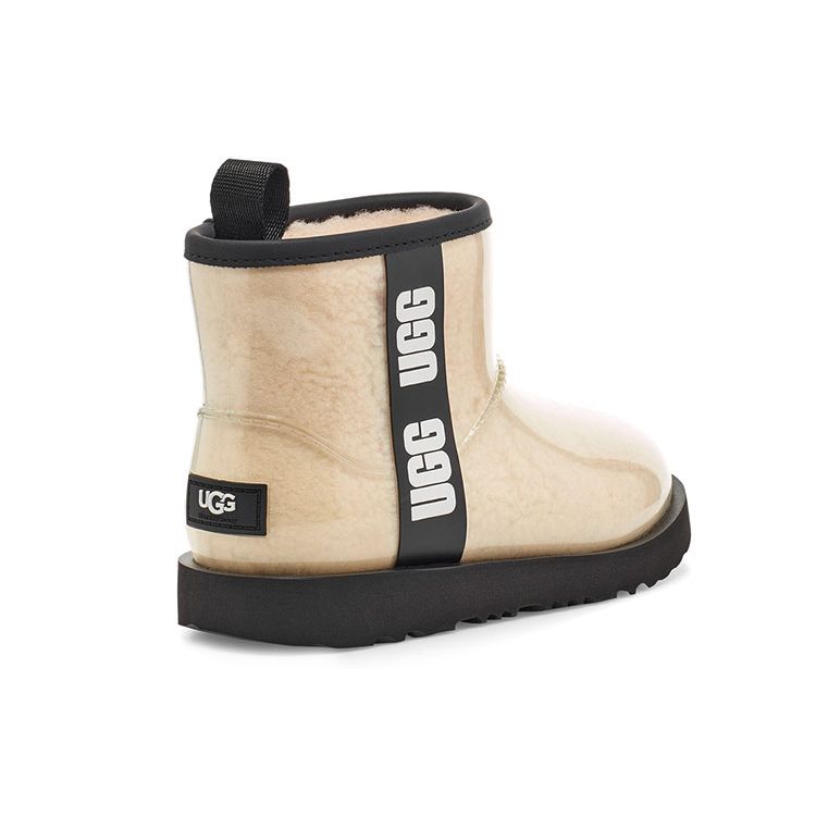 UGG Classic Clear Mini II Boot Kids Natural Black Kids Sneakers Cream 1112386K-NBLC