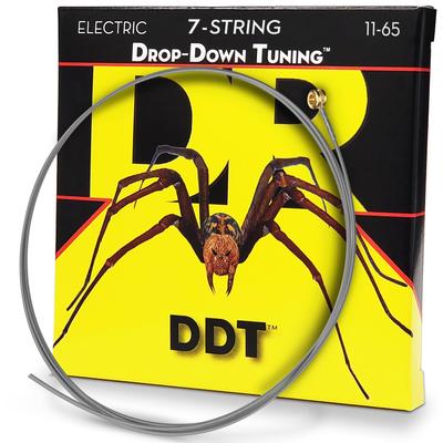 DR Electric String 7-струнная DROP-DOWN TUNING Никелированная .011-.065 DDT7-11 []