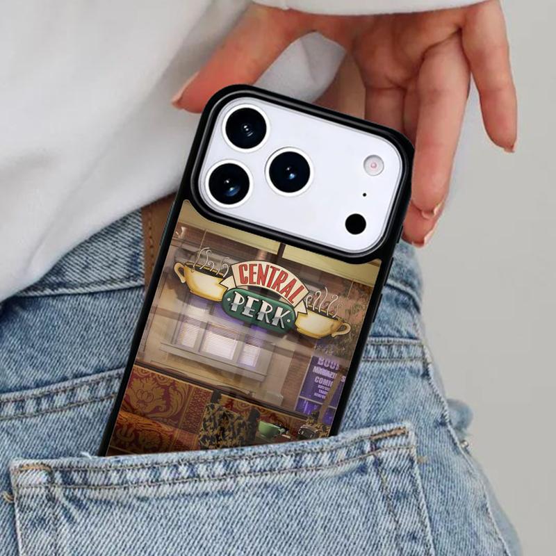 Чехол для телефона Central Perk Coffee Friends TV Show для iPhone 16e 15 14 13 12 17 Pro Max Plus Air 17pro Cover Coque
