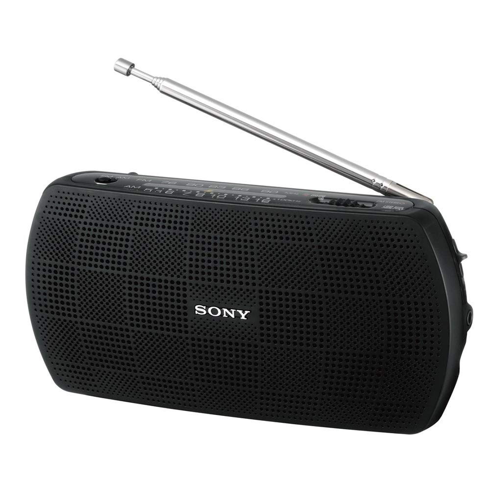 Sony Portable Radio Wide FM Compatible Black B SRF-19 FM/AM SRF-19