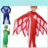 Костюм PJ Masks от Noblekids с красочным комбинезоном Кэтбоя, Совы и Гекко для детей