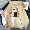 Funny Cat Halloween Hoodie Fashion Women Aesthetic Vintage Ramen Flower Pumpkin Hoodies Unisex Christmas Pullovers Sweatshirts