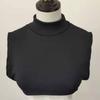 Women Soft Modal Fake Collar Turtleneck Solid Color Muslim Hijab Extensions Mock Neck Cover Blouse Sweater Detachable Collars