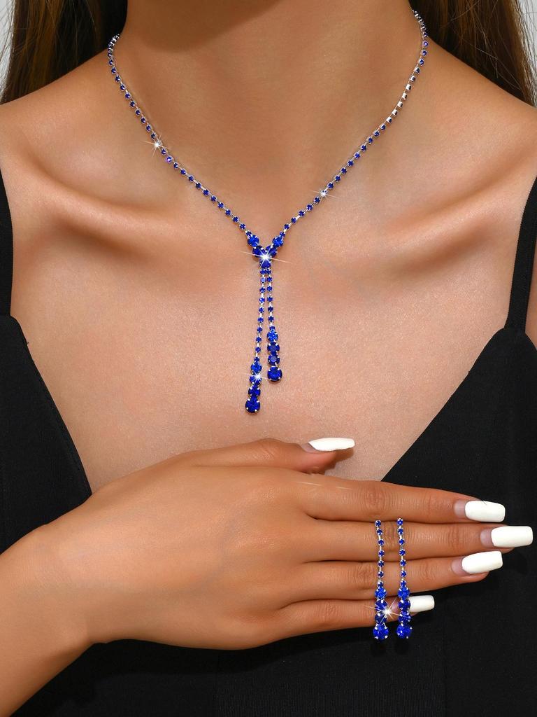 Элегантный комплект свадебных украшений: Серьги, Ожерелье и Браслет с Различными Вариантами