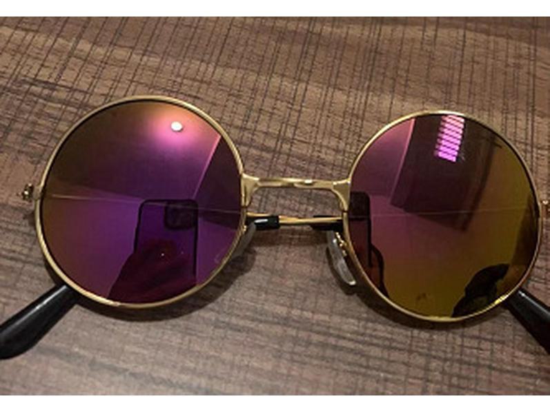 Retro Round Frame Sunglasses for Kids: Colorful Reflective Lenses for Boys, Girls, and Babies.