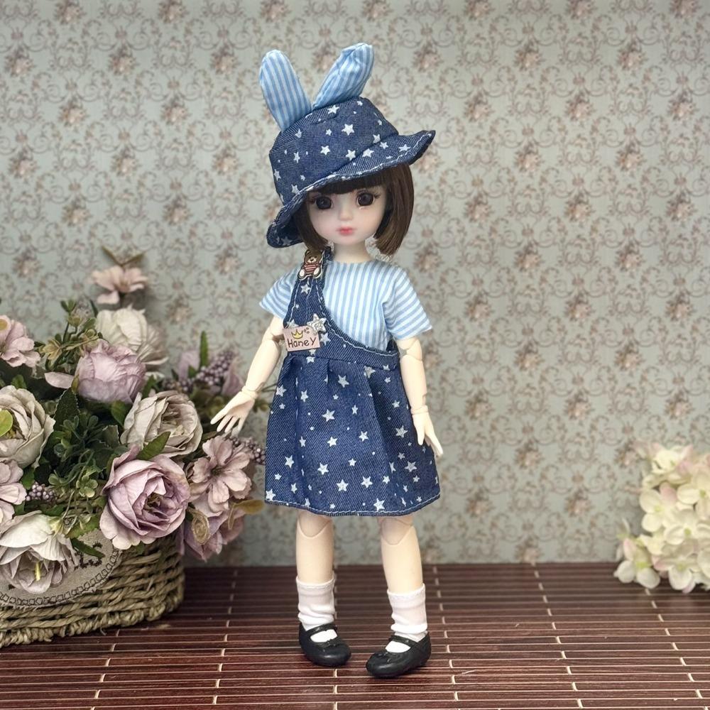 Attractive Eyes Princess Dress Up BJD Dolls Long Hair Princess Makeup Ball Joint Doll Girl Gift