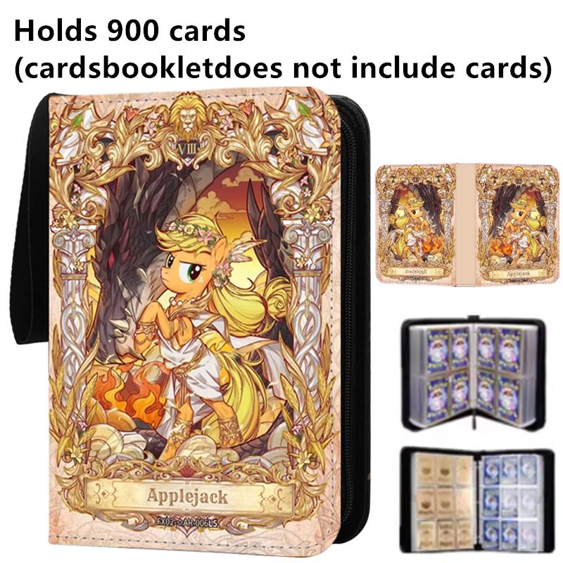 My Little Pony 400pcs/900pcs Card Album Book Folder 4/9 Card Slots Collections Zipper Double Pocket Zipper Card Binder Holder