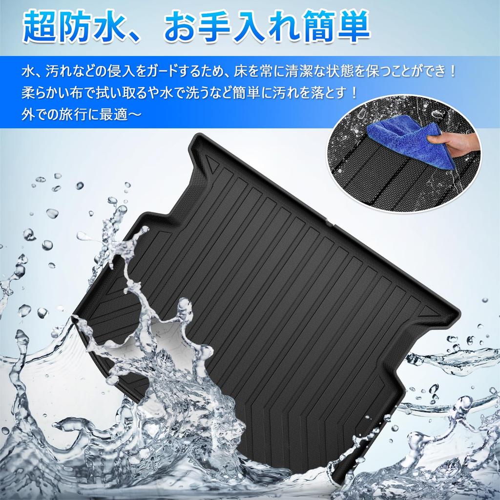 CARVANTA 3D Luggage Mat for the New Sienta MXPL10 Series SIENTA August 2022 Trunk Mat with Luggage 3D Cargo Raised Interior Protective Easy 1 Piece