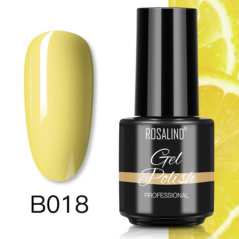 ROSALIND 7ml Soak Off Гель-лак яркий для дизайна ногтей LED / УФ-лампа