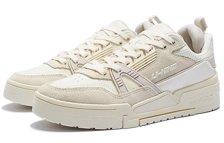 Li Ning 001 BTC Низкие кеды для скейтбординга Женские Белые AGCS104-5