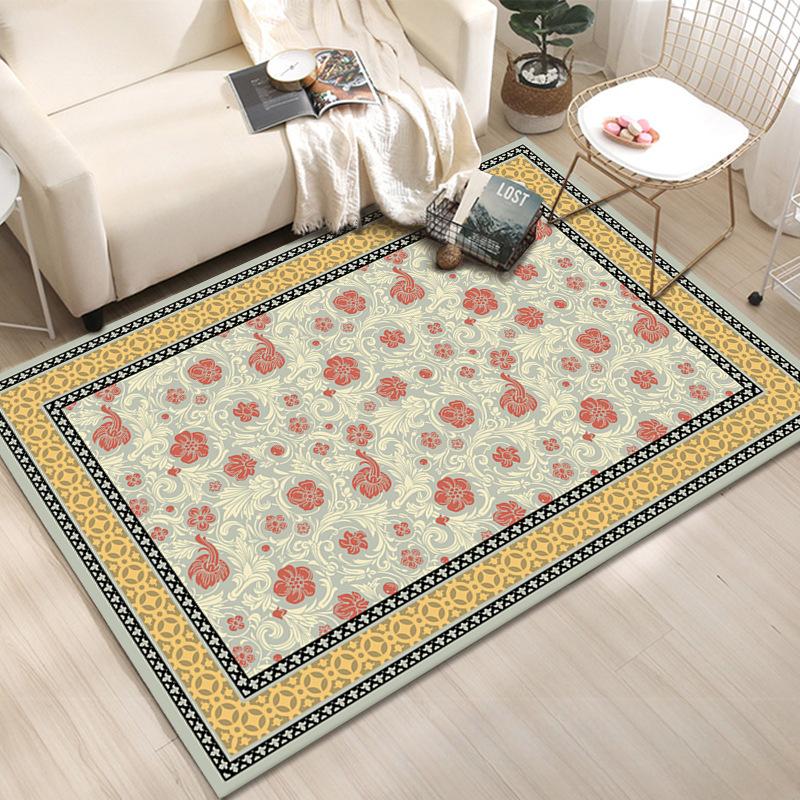 Винтажный ковер в этническом стиле для гостиной, напольный коврик в стиле бохо, ковер для проживания в семье, уличный коврик