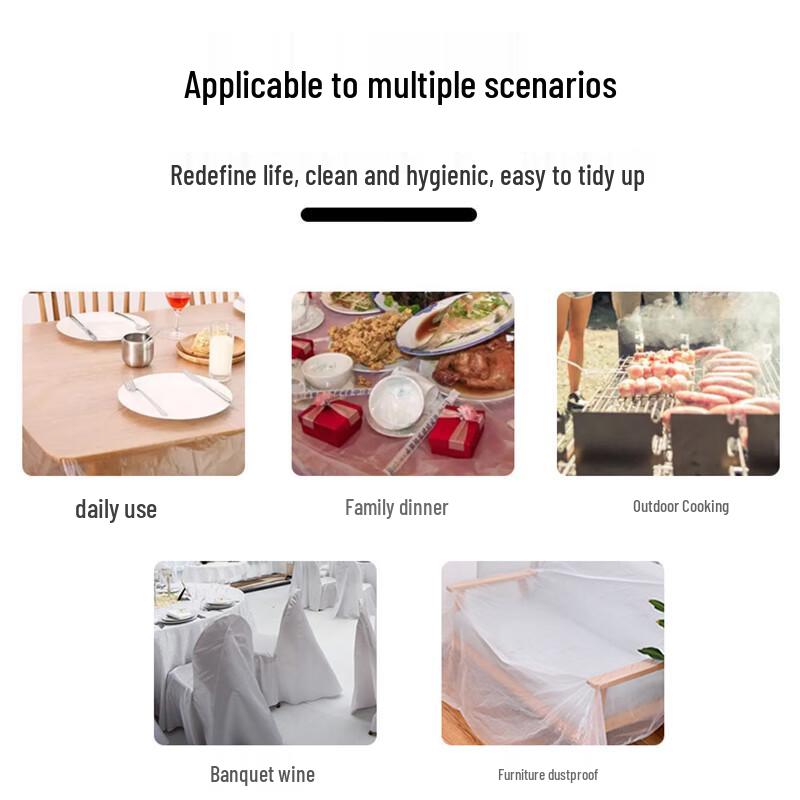 Disposable Plastic Tablecloth