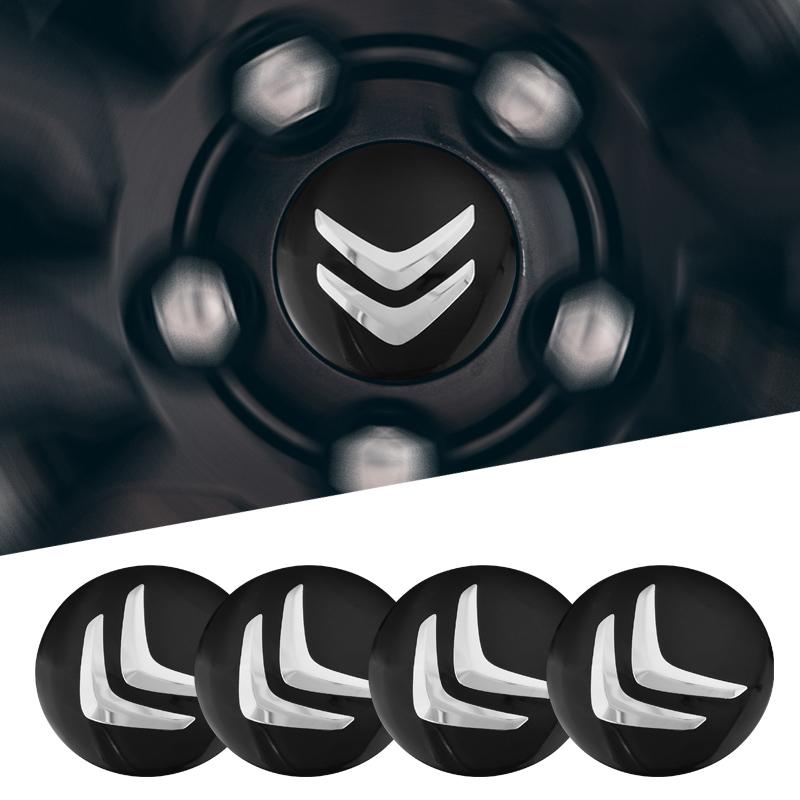 Citroen-wwwn-4Pcs Car Aluminum Wheel Center Hub Cap Tire Rim Sticker Decoration For Citroen C3 C4 C5 C1 C2 Berlingo Grand Picasso Jumper Jumps am236