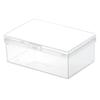 Пластиковая коробка Прямоугольная пластиковая прозрачная с коллекцией ящиков для хранения крышки