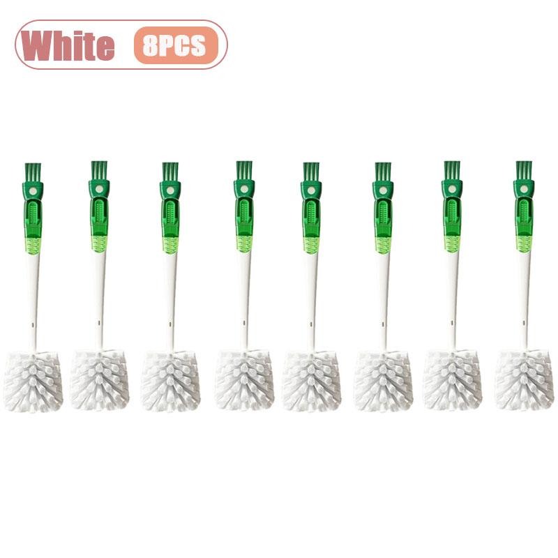 1-8PCS Multifunctional 5-in-1 Long Handle Bottle Brush for Cleaning Thermos Baby Bottle Nipples Straw Cup Cleaner Cleaning Tools