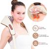 Neck Massager with Low Heat Back Shoulder Massager Area Coverage Bionic Kneading Wireless Massage