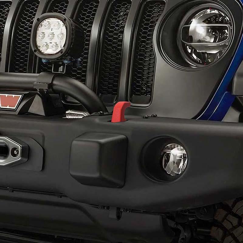 Car Front Bumper Trailer Hook Protective Cover Vehicle Accessories For Jeep Wrangler JK JL TJ Car Exterior Accessories