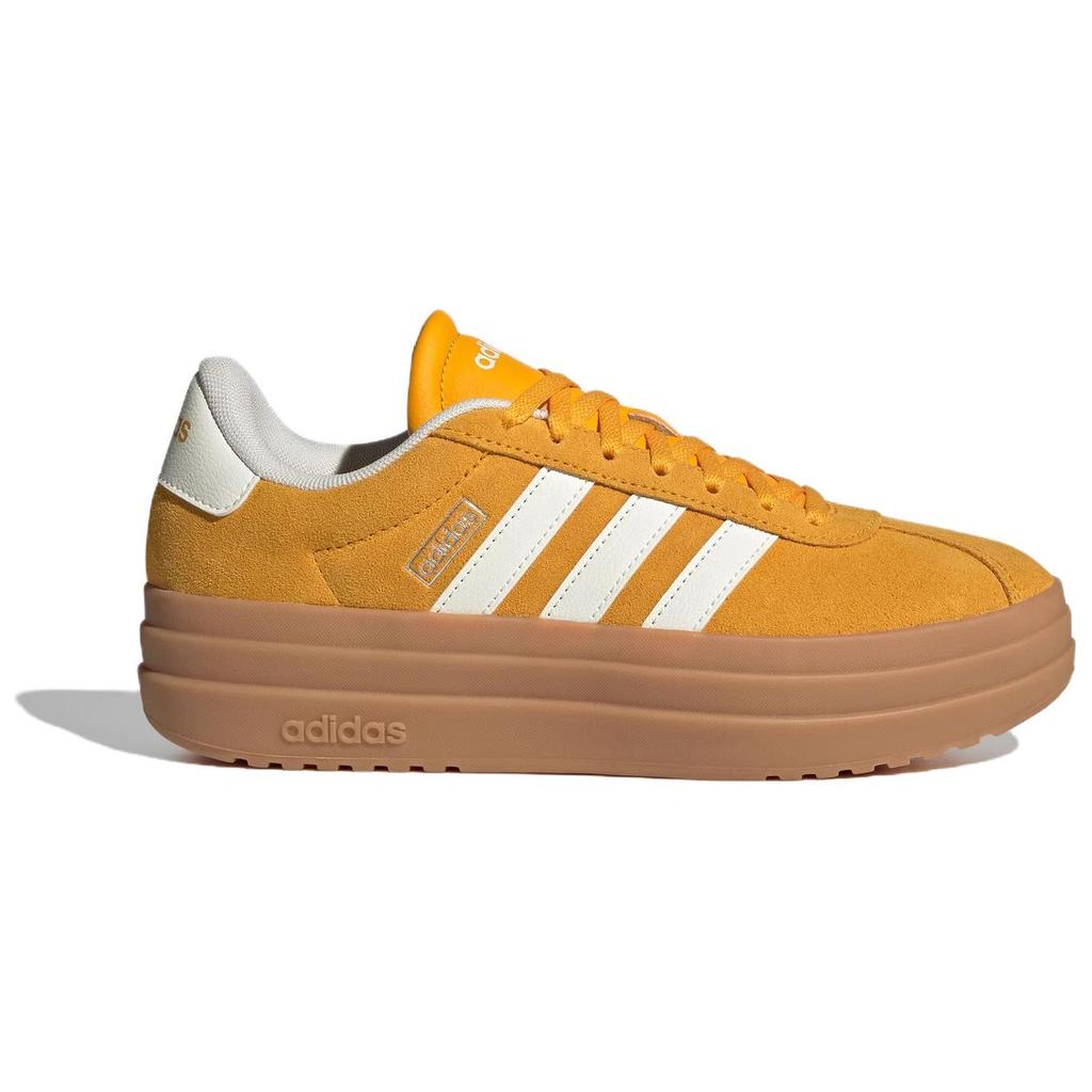 Adidas VL Court Bold Comfortable Versatile Low-Top Skate Shoes Women Sneakers Yellow KJ6854