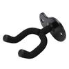 Guitar Wall Mount Hanger Hook Holder Stand Metal Universal for Ukulele Violin Studio RoomMatte Black