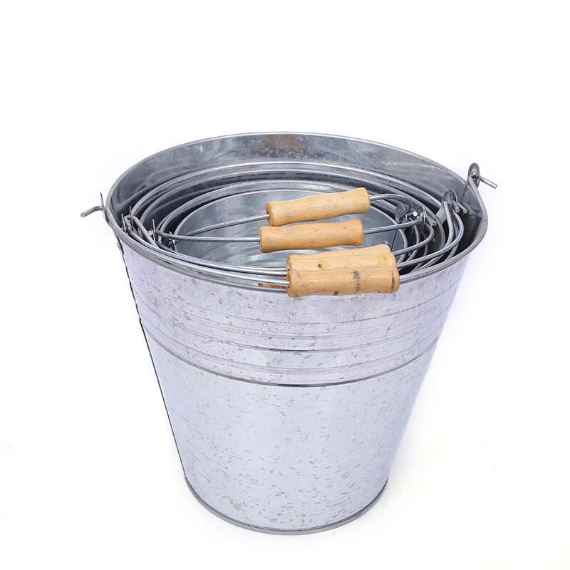 Moufu Portable Galvanized Steel Water Bucket