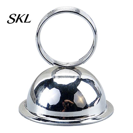 Solid Wood Table Accessory Number Holder, Metal Place Card Foodservice Split-Ring Style Weighted Holder Menu Stand for Photos, Memo, Notes,