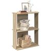 VidaXL 3-Tier Bookcase Sonoma Oak 60x30x80 Cm, Shelf, Book Shelf, Storage Shelf, Cabinet 860258