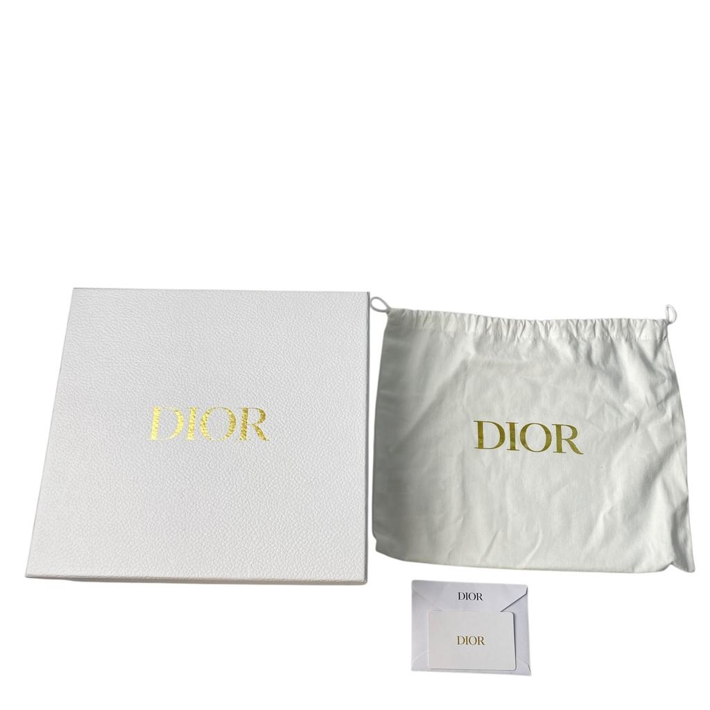 Подержанная женская сумка через плечо Christian Dior из черной кожи