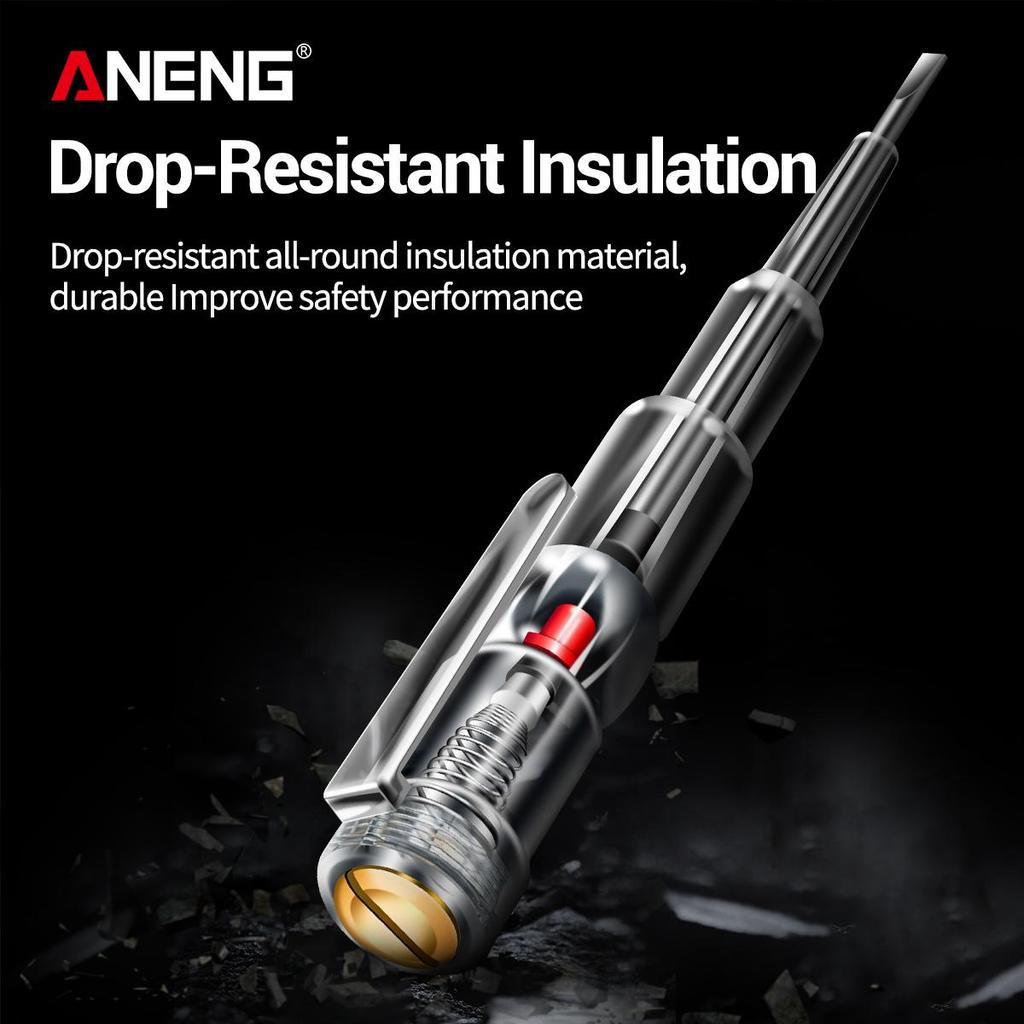 Aneng B09 электрическая тестовая ручка, отвертка с одним словом, бесконтактная индукционная интеллектуальная индикаторная лампа напряжения, тестер, ручка, инструмент