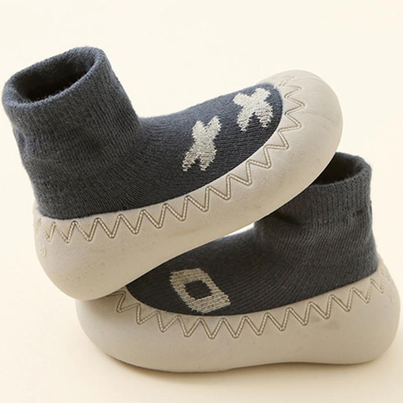 Baby Socks Shoes Infant Cute Cartoon Kids Boy Shoes Soft Rubber Sole Child Floor Sneaker BeBe Booties Toddler Girls First Walker