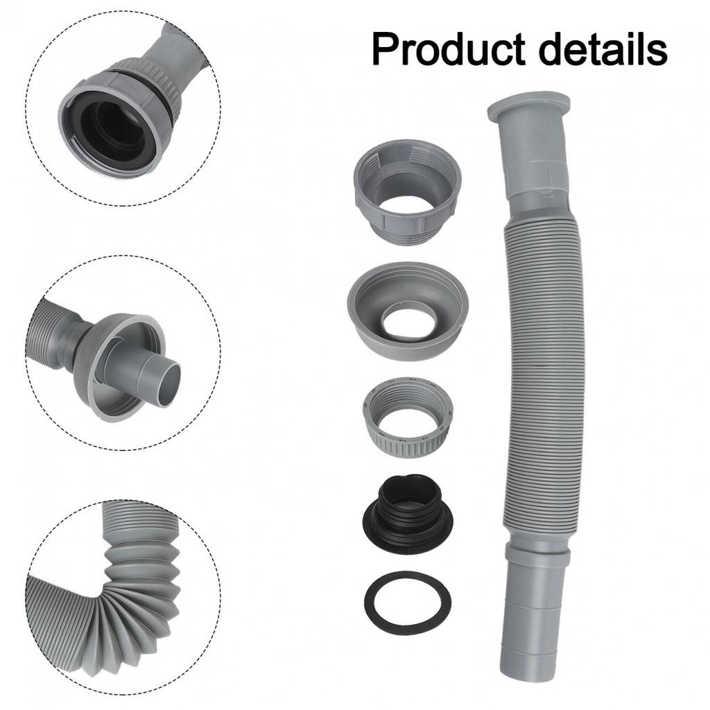 Easy Install Kitchen Sink Drain Pipe with Sealing Connector for Prevention