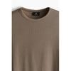H M sliM FiT Ribbed T sHirT Dark Beige
