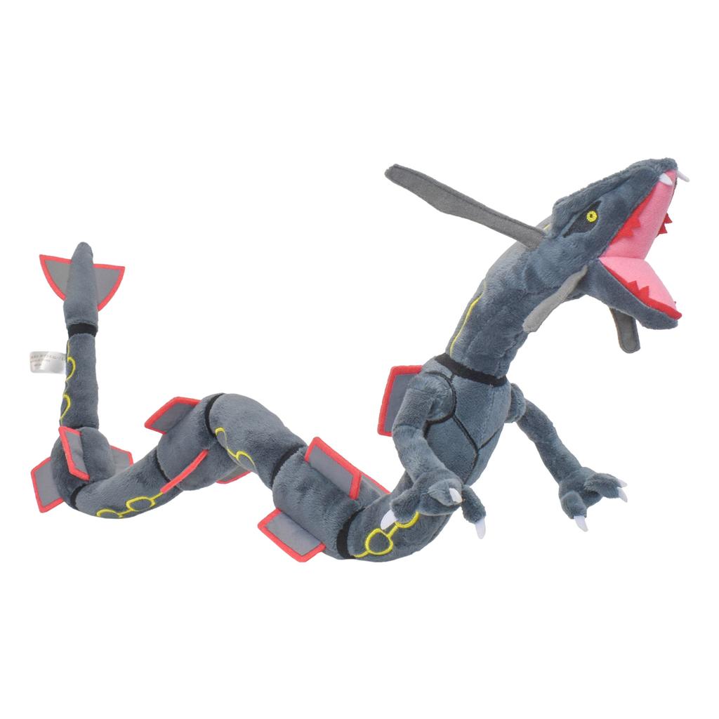 Плюшевые игрушки Shiny Rayquaza, мягкая плюшевая игрушка, игра для коллекционного подарка, мягкие плюшевые игрушки, милый мультяшный персонаж, черный, 12 дюймов