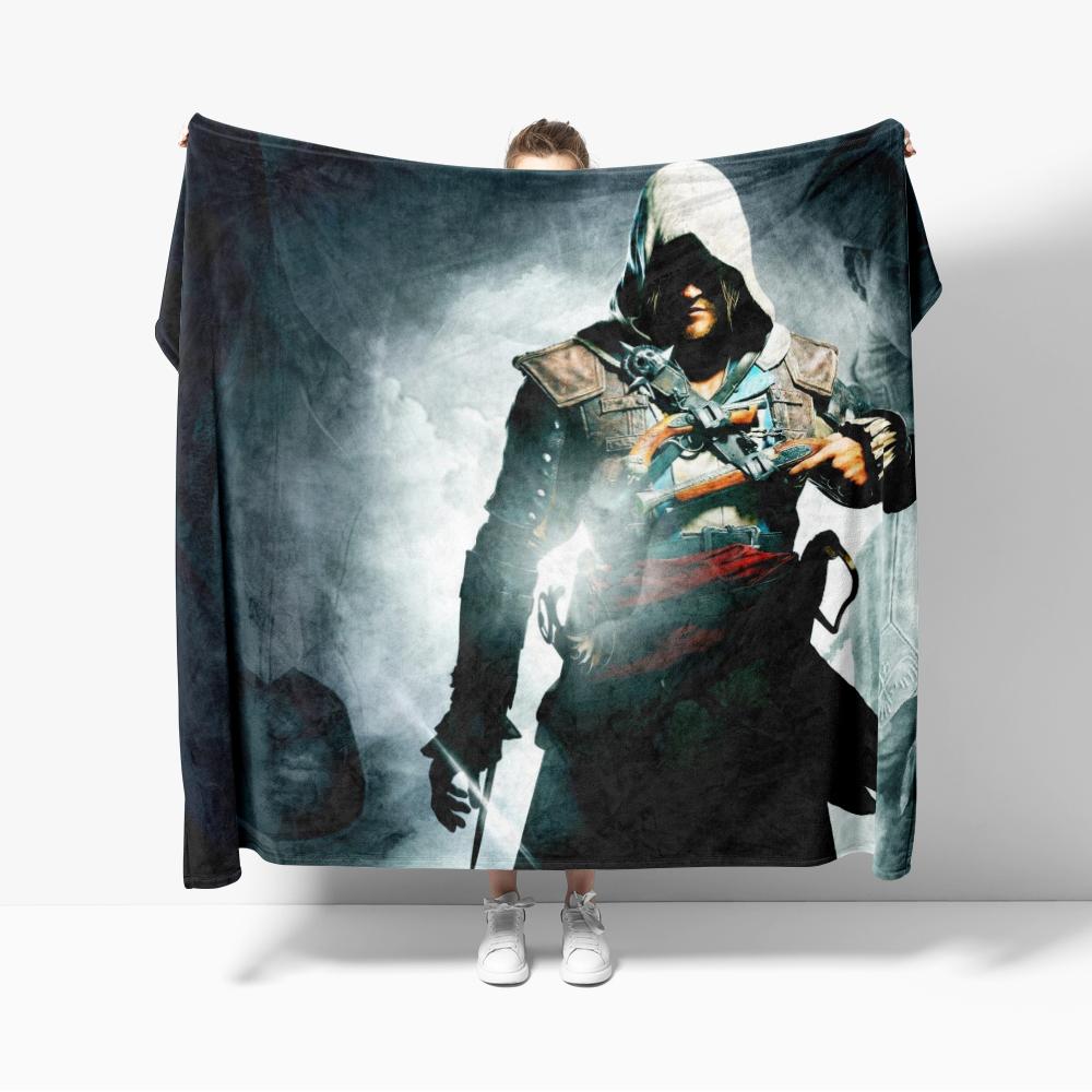 Одеяла Assassins Мягкое Теплое Фланелевое Одеяло Creed Плед Постельное белье для Кровати Гостиной Дома Дивана
