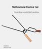 Extended Anti-Scalding Fire Tongs for Camping and Barbecue